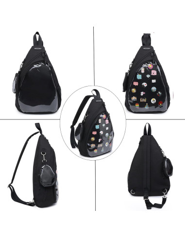 Mochila ITA Bag Kawaii Cherry Sauce Mediana para Pins