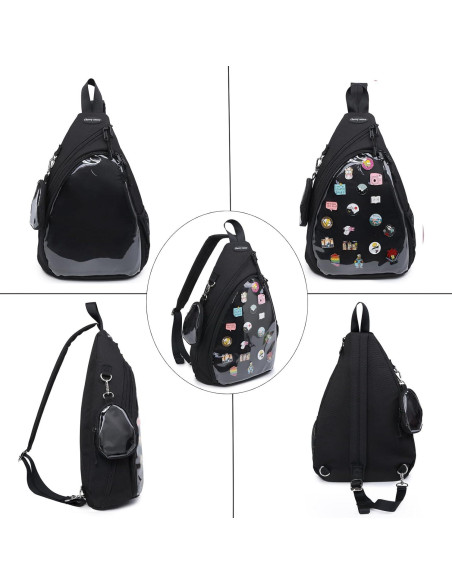 Mochila ITA Bag Kawaii Cherry Sauce Mediana para Pins Mochila ITA Bag Kawaii Cherry Sauce Mediana para Pins
