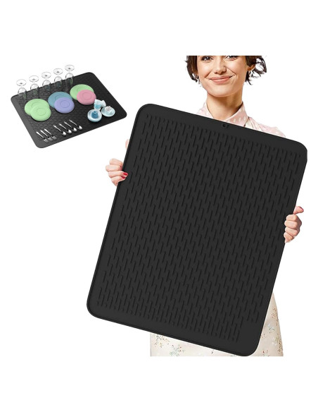 Tapete de Secado de Platos Silicona MonsterMat XL 76x61cm Tapete de Secado de Platos Silicona MonsterMat XL 76x61cm