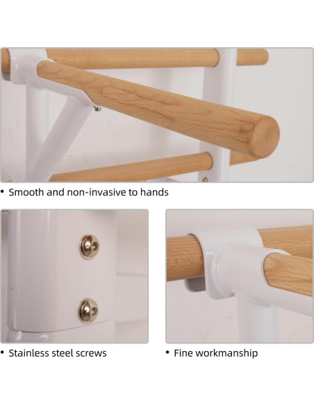 Escalera Sueca DHT con Barra de Madera y 9 Varillas - Fitness Escalera Sueca DHT con Barra de Madera y 9 Varillas - Fitness