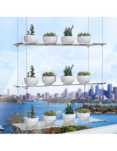 Estante Colgante de Plantas ZerzSemp 3 Niveles 40.64x15.24 cm