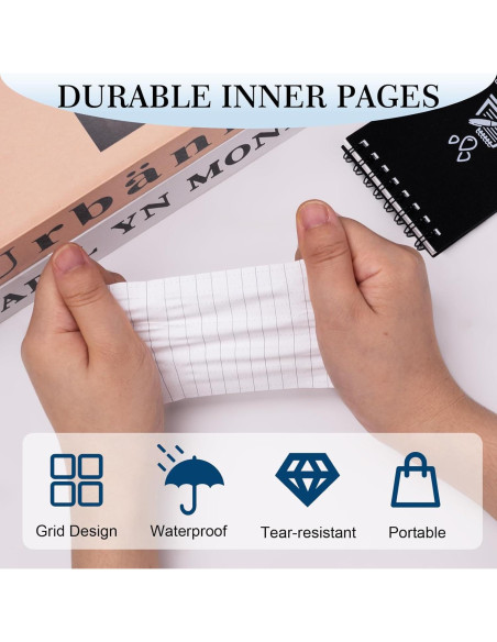 Cuadernos Espirales Impermeables Dynta 3x5 cm - 6 Paquetes Cuadernos Espirales Impermeables Dynta 3x5 cm - 6 Paquetes