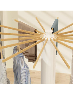 Soporte de Secado Plegable Dr.DJ 16 Brazos Madera 20.41 kg 2