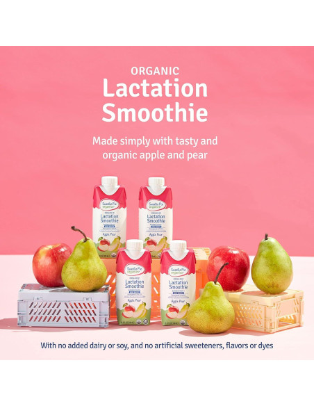 Batido de Lactancia Sweetie Pie Organics Manzana Pera 4 Pack Batido de Lactancia Sweetie Pie Organics Manzana Pera 4 Pack