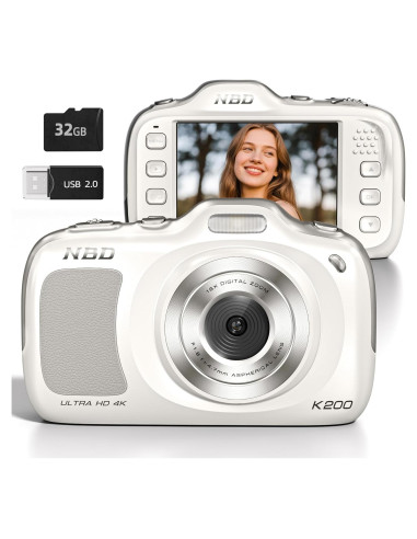 Cámara Digital 4K NBDDIGITAL K200 64MP Autofoco 16X Zoom