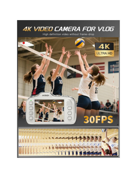 Cámara Digital 4K NBDDIGITAL K200 64MP Autofoco 16X Zoom Cámara Digital 4K NBDDIGITAL K200 64MP Autofoco 16X Zoom