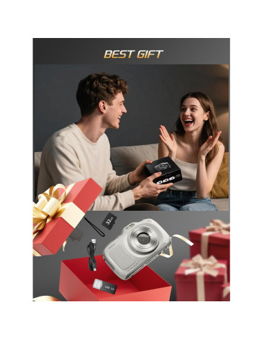 Cámara Digital 4K NBDDIGITAL K200 64MP Autofoco 16X Zoom