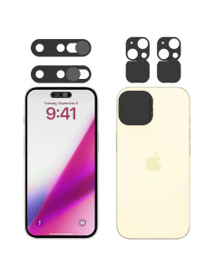 Cubierta de Cámara Frontal y Trasera EYSOFT para iPhone 15/15 Plus - 2 Pack