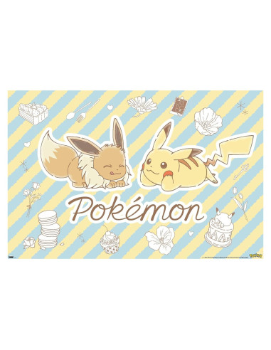 Póster de Pared Pokémon Café de Flores 56.8x86.4 cm Allposters