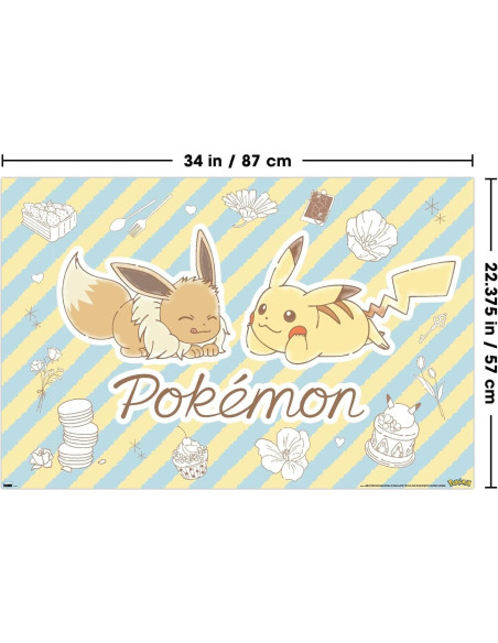 Póster de Pared Pokémon Café de Flores 56.8x86.4 cm Allposters Póster de Pared Pokémon Café de Flores 56.8x86.4 cm Allposters