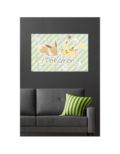 Póster de Pared Pokémon Café de Flores 56.8x86.4 cm Allposters