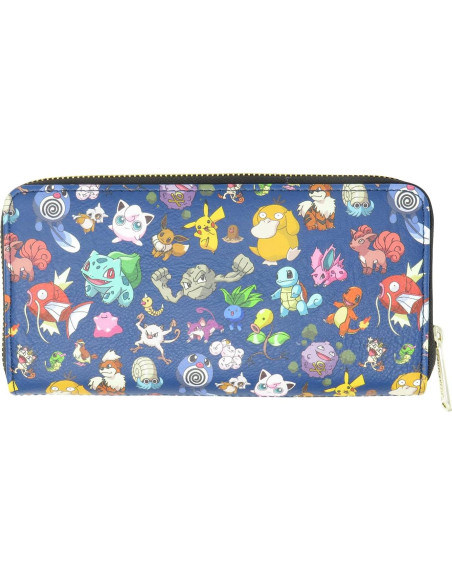 Billetera Loungefly Pokémon Primera Generación 20x10cm Billetera Loungefly Pokémon Primera Generación 20x10cm