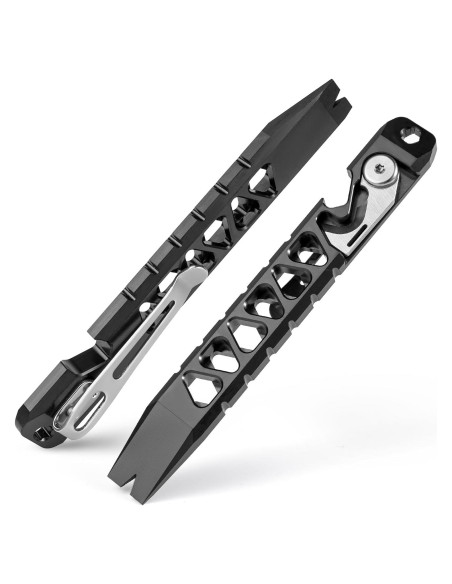 Barra de palanca EDC TISUR de titanio, 11.1 cm, herramienta multitool Barra de palanca EDC TISUR de titanio, 11.1 cm, herramienta multitool