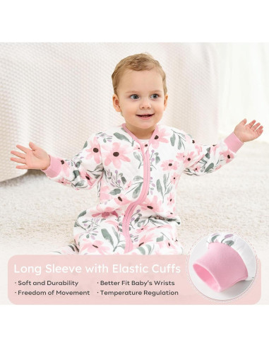 Saco de Sueño para Bebés Yoofoss 12-18 Meses 1.0 Tog Algodón