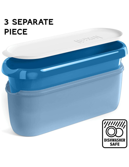 Contenedores de helado LUXAIL 2 Paquetes 1.42L SIN BPA Contenedores de helado LUXAIL 2 Paquetes 1.42L SIN BPA
