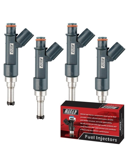 Juego de 4 Inyectores de Combustible MACAX 23250-37020 para Toyota Prius y Lexus CT200h Juego de 4 Inyectores de Combustible MACAX 23250-37020 para Toyota Prius y Lexus CT200h
