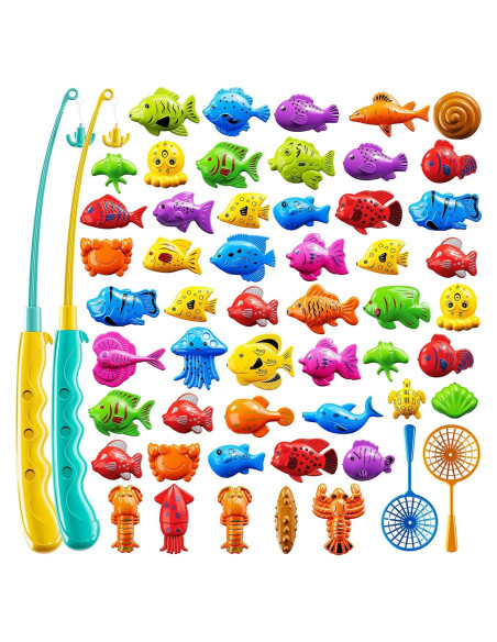 Juego de Pesca Magnética KIZONLY para Niños 3-8 Años Juego de Pesca Magnética KIZONLY para Niños 3-8 Años