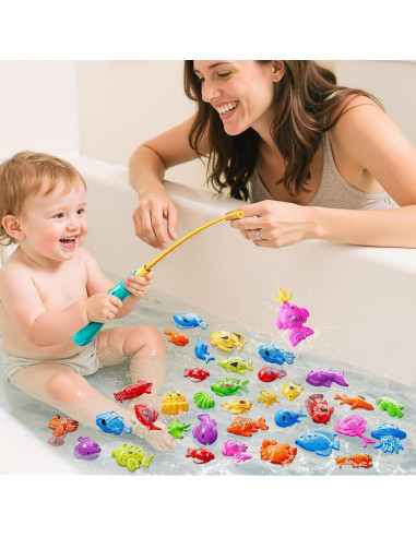 Juego de Pesca Magnética KIZONLY para Niños 3-8 Años