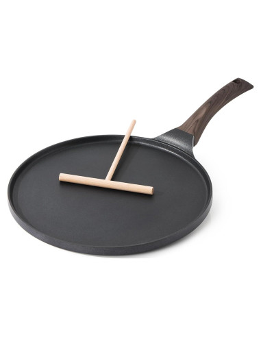 Sartén para Crepas SENSARTE 10" Antiadherente Granito Negro