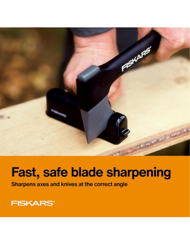 Afilador de Hachas y Cuchillos Fiskars - Cerámica - Negro
