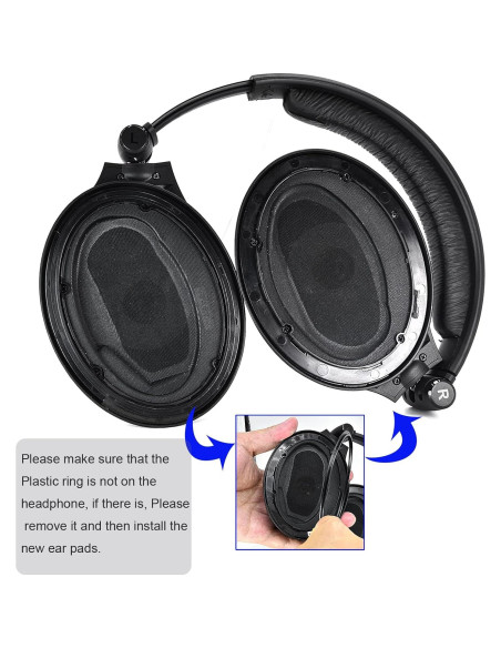 Almohadillas y diadema Sennheiser PC350 HD380 Pro - Negro Almohadillas y diadema Sennheiser PC350 HD380 Pro - Negro