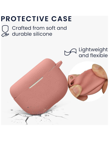 Funda de Silicona kwmobile para Jabra Elite 10/E10 - Patrón Relieve