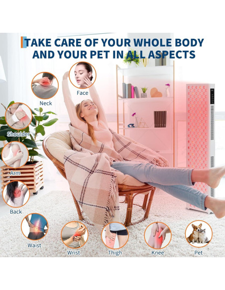 Dispositivo Terapia Luz Roja TROPOW RT1000, 200 LEDs, 4 Longitudes de Onda