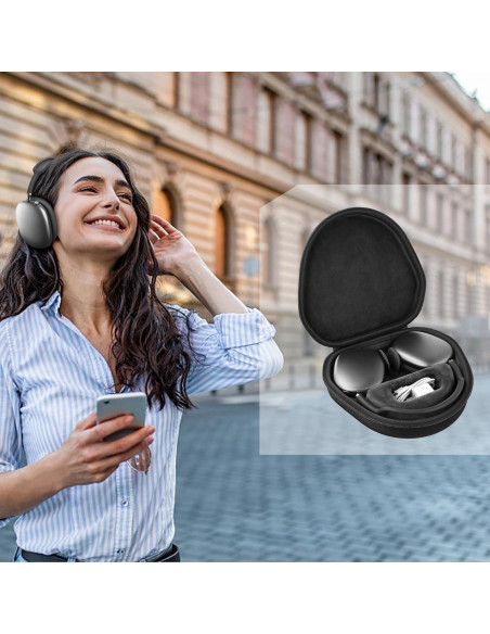 Funda Dura co2CREA para Auriculares Apple AirPods Max Negra Funda Dura co2CREA para Auriculares Apple AirPods Max Negra