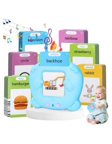 Tarjetas Flash Habladoras Hsxfl para Niños 2-5 Años, 112 Palabras