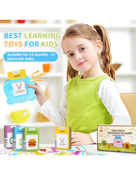 Tarjetas Flash Habladoras Hsxfl para Niños 2-5 Años, 112 Palabras Tarjetas Flash Habladoras Hsxfl para Niños 2-5 Años, 112 Palabras