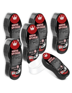 Esponjas para Brillar Zapatos Loopeer 6 Pcs Cuidado Cuero
