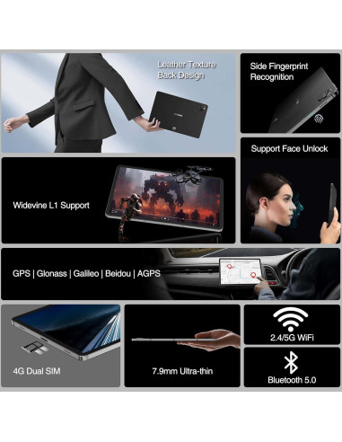 Tableta DOOGEE T30 Max 12.4" 4K 20GB RAM 512GB Android 14