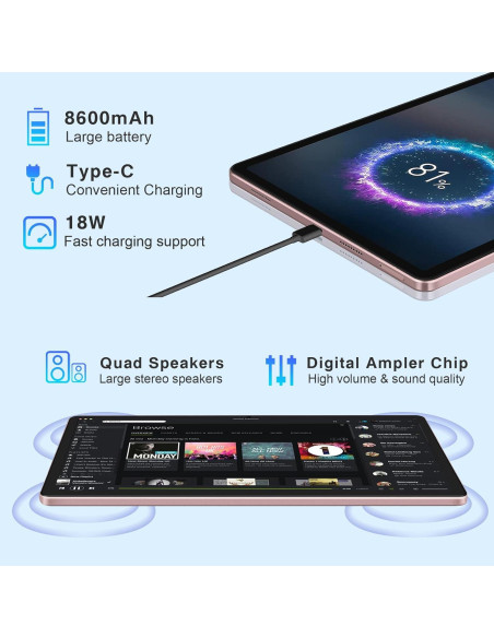 Tableta AOCWEI X800 11" Android 13 16GB+256GB 2K 13MP Tableta AOCWEI X800 11" Android 13 16GB+256GB 2K 13MP