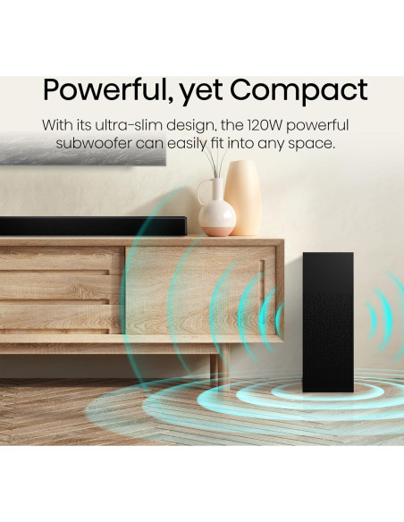 Barra de Sonido Hisense HS2100 2.1 Ch 240W Subwoofer Inalámbrico Barra de Sonido Hisense HS2100 2.1 Ch 240W Subwoofer Inalámbrico