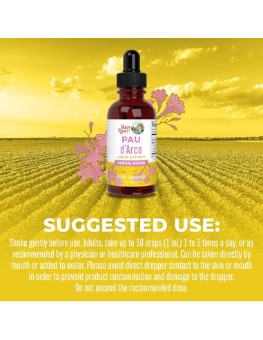 Suplemento Herbal Líquido Pau d'Arco MaryRuth 29.57 ml