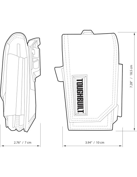 Bolsa para Teléfono Inteligente ToughBuilt con Bolsillos Bolsa para Teléfono Inteligente ToughBuilt con Bolsillos