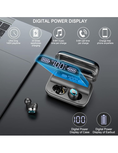 Auriculares Inalámbricos Motast I09 Bluetooth 5.1 140H IP7