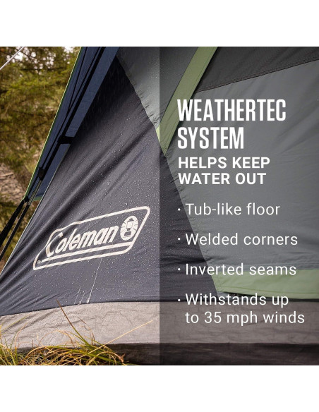 Carpa Coleman Skydome 4 Personas Impermeable Montaje Rápido Carpa Coleman Skydome 4 Personas Impermeable Montaje Rápido