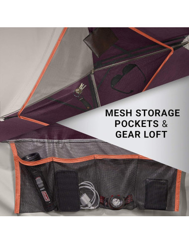 Carpa Coleman Skydome 4 Personas Impermeable Montaje Rápido
