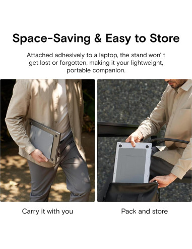 Soporte para Laptop MOFT Gris Estrellado Plegable 11-16"