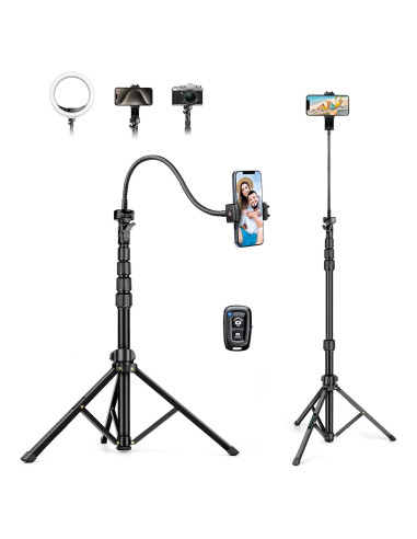 Trípode Ajustable Nineigh 88" para iPhone y Smartphone