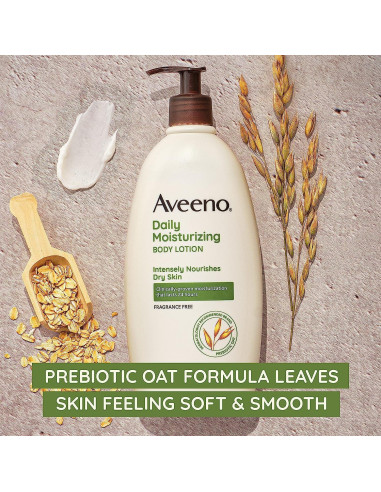 Loción Corporal Hidratante Aveeno 532 ml Piel Seca Sin Fragancia