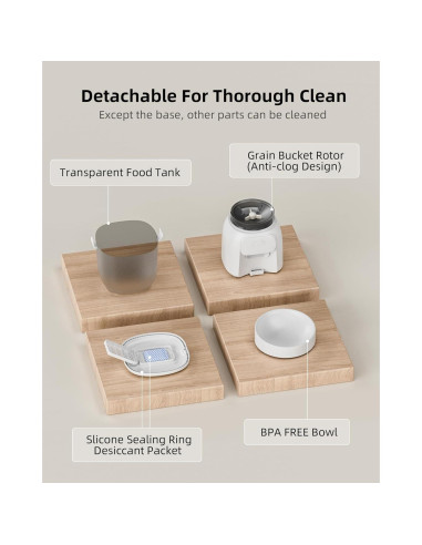 Dispensador Automático de Comida para Gatos LAMPICK 4L WiFi