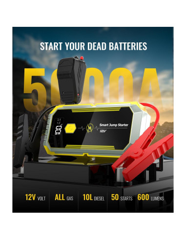 Arrancador de Coche AIPOWAY B03 5000A 26800mAh Portátil