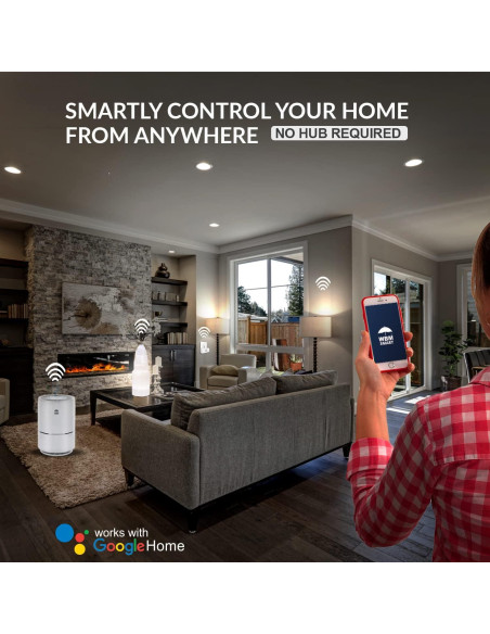 Enchufe Inteligente Wi-Fi WBM PG-07, 4 Piezas, Control Voz Enchufe Inteligente Wi-Fi WBM PG-07, 4 Piezas, Control Voz