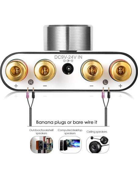 Amplificador Nobsound Mini Bluetooth 5.0 100W Hi-Fi 2.0 Amplificador Nobsound Mini Bluetooth 5.0 100W Hi-Fi 2.0