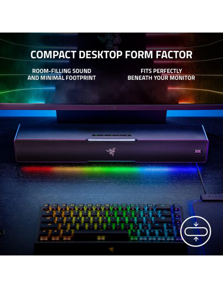 Razer Leviathan V2 Barra de Sonido con Subwoofer 4.35kg Razer Leviathan V2 Barra de Sonido con Subwoofer 4.35kg
