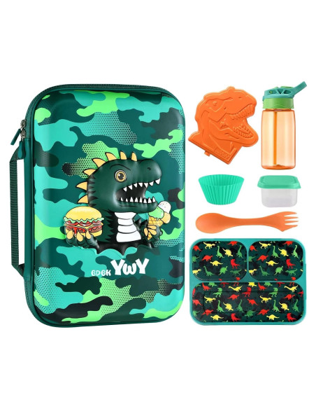Juego de Bolsa de Almuerzo Dinosaurio BDBKYWY 4 Piezas Aislada Juego de Bolsa de Almuerzo Dinosaurio BDBKYWY 4 Piezas Aislada