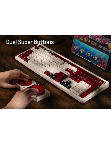 Teclado Mecánico 8Bitdo Fami 108 Teclas Bluetooth USB-C Teclado Mecánico 8Bitdo Fami 108 Teclas Bluetooth USB-C