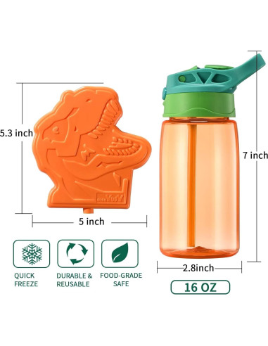 Juego de Bolsa de Almuerzo Dinosaurio BDBKYWY 4 Piezas Aislada